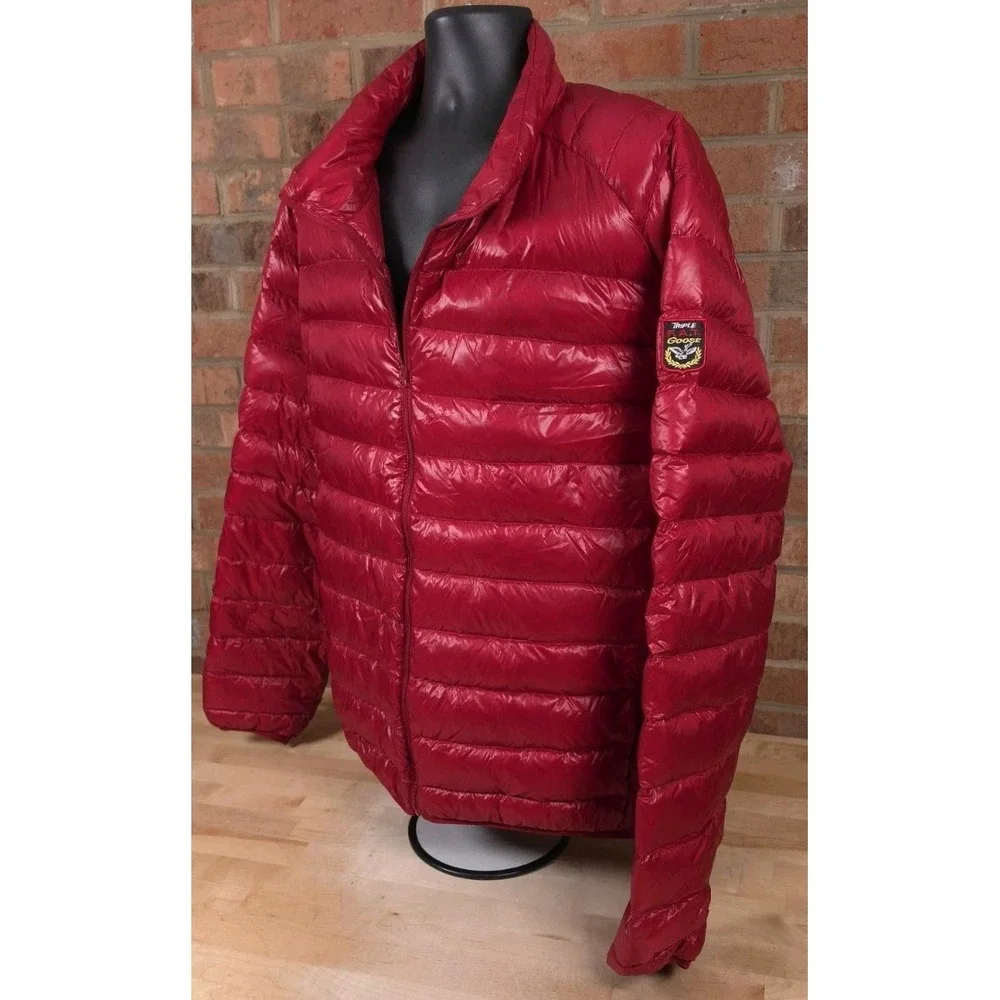 Triple Fat Goose Mens Size 2XL Red Full Zip Puffer Down Jacket